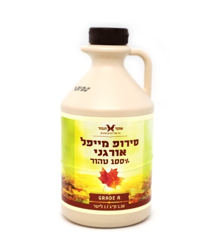 סירופ מייפל 100% טהור שקד תבור 1 ליטר 