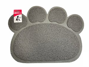 שטיחון לרגלי החתול בצורת כף רגל SUPER PETS cat litter mat