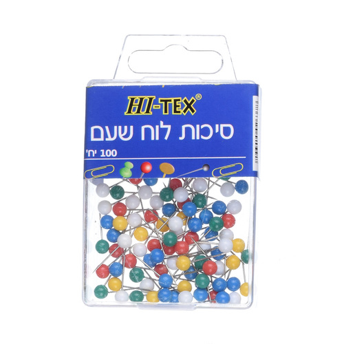 סיכות מפה עגול בקופסה