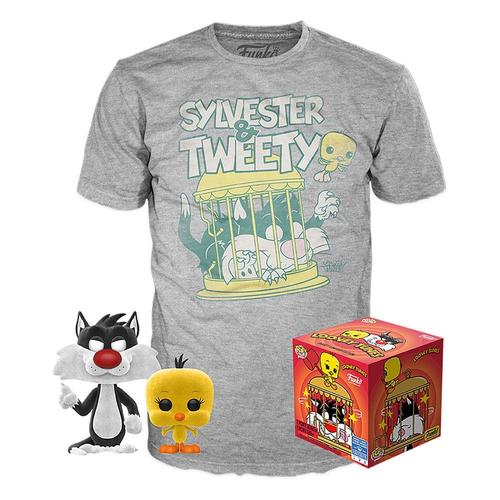  Pop & Tee: Sylvester & Tweety (Flocked) :  פופ אקסקלוסיבי וחולצה 