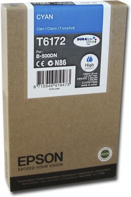 ראש דיו כחול ציאן  מקורי אפסון T6172 EPSON