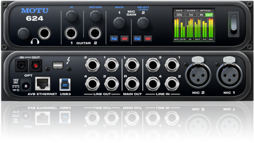 MOTU 624 AVB כרטיס קול 