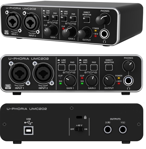 כרטיס קול - Behringer - UMC202HD
