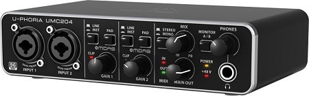 כרטיס קול Behringer Umc 204HD