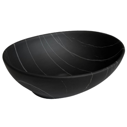 כיור אמבטיה מונח חרס 9450BC שחור קלקתא