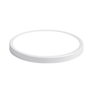 צמוד תקרה עגול דק לבן \ שחור TIME 18W 23CM- גוון אור משתנה בלחיצה