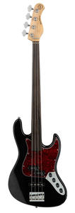 גיטרה בס פרטלס אקטיבית 4 Sadowsky 21 Fret Hyprid PJ Bass 4 BK SHP CHR FRETLESS