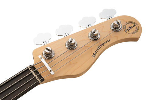גיטרה בס פרטלס אקטיבית 4 Sadowsky 21 Fret Hyprid PJ Bass 4 BK SHP CHR FRETLESS