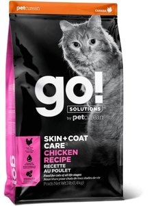 גו מזון יבש לחתול סקין אנד קואט עוף 7.3 ק"ג GO! SKIN + COAT Chicken Recipe for Cats
