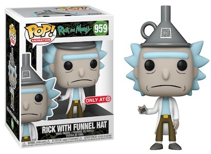 POP Animation: Rick & Morty- Rick w/Funnel Hat (אקסקלוסיבי מדבקה כסופה)