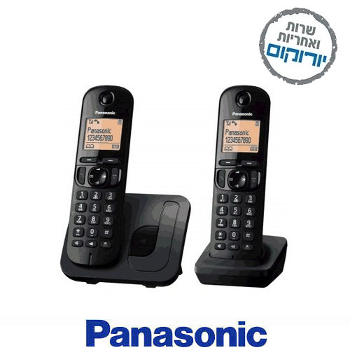 טלפון אלחוטי + שלוחה נוספת ‏ Panasonic KX-TGC212 פנסוניק