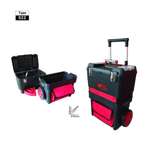 ארגז כלים מקצועי נייד עם תא אחסון - דגם 0501445 - ביטק טולוס b-techtools