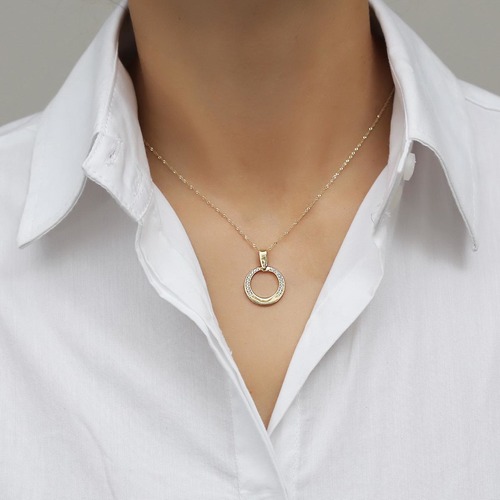 שרשרת ותליון חותם מזהב 14K
