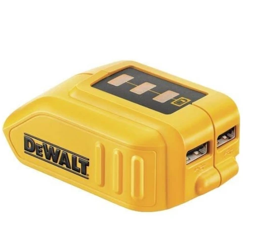 מתאם טעינה לסמארטפונים ואביזרים ניידים DeWALT DCB090 USB 10.8 - 18V