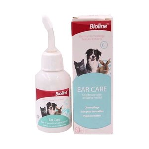טיפות אוזניים לכלב או לחתול ביוליין 50 מ"ל Ear Care for dogs and cats Bioline