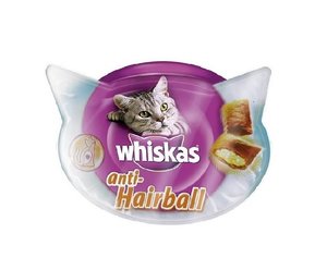 חטיף לחתולים למניעת כדורי שיער ויסקס 55 גרם Whiskas Anti Hairball