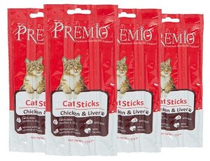 מארז 24 י"ח חטיפי מקלונים פרמיו לחתול 24 packs of Premio cat treet
