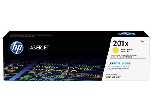  טונר מקורי בצהוב בעלת תפוקה גבוהה HP 201X למדפסות LaserJet CF402X