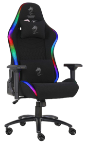 ‫‪SPACE PLUS RGB FABRIC GAMING CHAIR‬‬ DRAGON - כסא גיימינג מקצועי דרגון דגם ספייס פלוס בד כולל תאורת לד RGB
