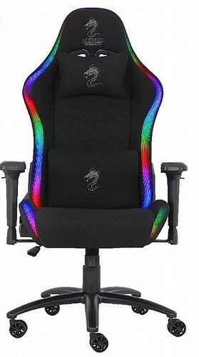 ‫‪SPACE PLUS RGB FABRIC GAMING CHAIR‬‬ DRAGON - כסא גיימינג מקצועי דרגון דגם ספייס פלוס בד כולל תאורת לד RGB