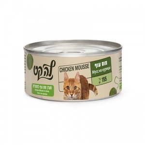 מעדן לה-קט מוס עוף 155 גרם La Cat chicken minced in gravy