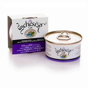 מעדן לחתולים טונה ובקר שזיר 85 גרם Schesir Tuna With Beef