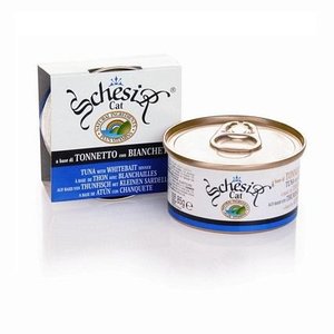 מעדן לחתולים טונה ודגיגים לבנים שזיר 85 גרם Schesir Tuna With Whitebait