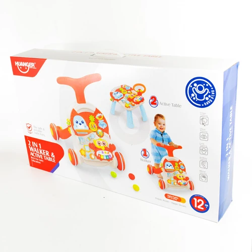 הליכון פעלולון לתינוק אדום MUSIC WALKER