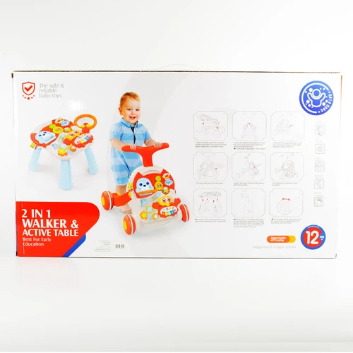הליכון פעלולון לתינוק אדום MUSIC WALKER