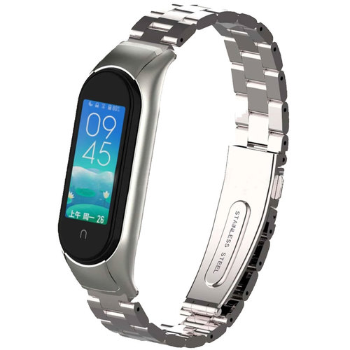 רצועה לשעון ספורט Xiaomi Mi Band 6 כסופה