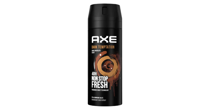 AXE Dark Temptation | Dark Chocolate Scent | ריח שוקולד מריר | 48hrs Non Stop Fresh | רעננות 48 שעות ללא הפסקה