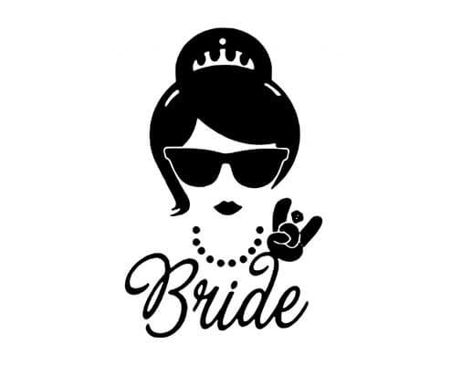 חולצה לכלה - BRIDE