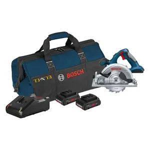 משור עגול נטען 18V + שתי סוללות 4.0AH BOSCH