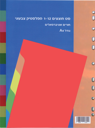 חוצצים A4  1/12  פלסטיק