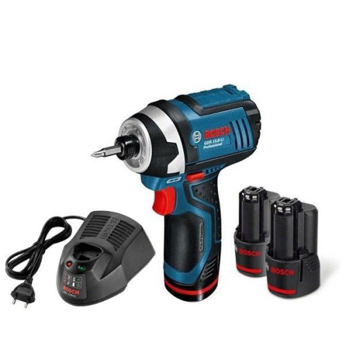 מברגת אימפקט 12V + שתי סוללות לתיום 2AH 