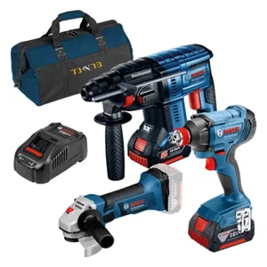 סט 3 כלים BRUSHLESS 18V + שתי סוללות 6AH BOSCH