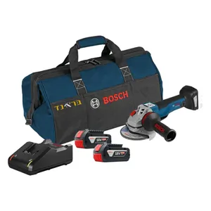 משחזת זווית 18V נטענת "5 + שתי סוללות 5.0AH BOSCH