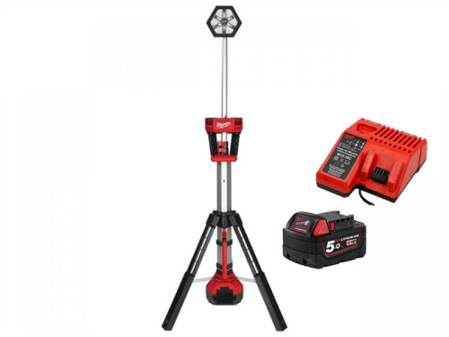 עמוד תאורה נטען 18V + סוללה 5.0AH