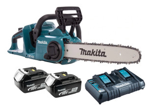 מסור שרשרת נטען 36V + שתי סוללות 5.0AH