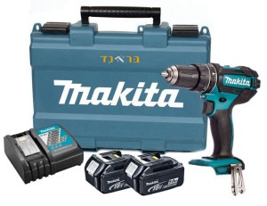 מברגה/מקדחה נטענת 18V + שתי סוללות 5.0AH