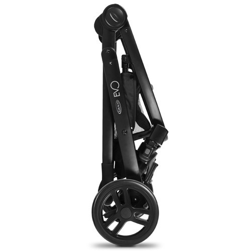 סט עגלת תינוק 3 חלקים אבו EVO עם מערכת קליק קונקט וסלקל i-Size - כחול ECLIPSE