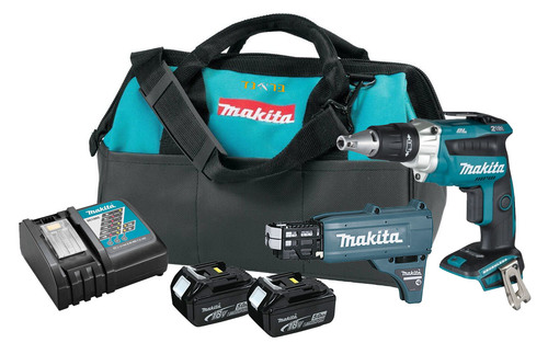 מברגת גבס נטענת 18V + מחסנית + שתי סוללות 5.0AH