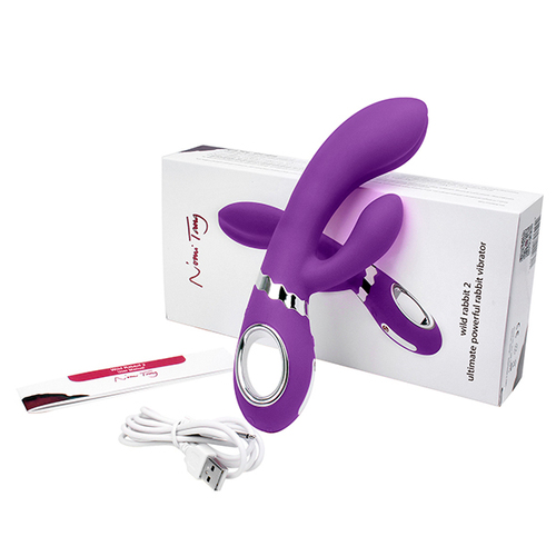 ויברטור ארנב יוקרתי מעוצב מסיליקון Nomi Tang - Wild Rabbit Vibrator
