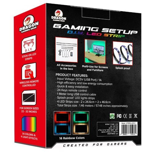 רצועות לד צבעוניות Dragon D.I.Y LED Strip