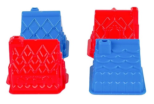 4 תבניות של בתים לעיצוב ובניה עם חול קינטי