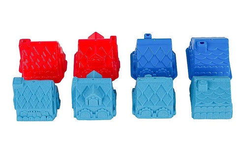 4 תבניות של בתים לעיצוב ובניה עם חול קינטי