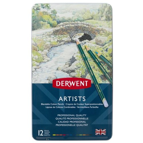 סט 12 עפרונות צבעוניים 'ארטיסט' DERWENT ARTIST 32092