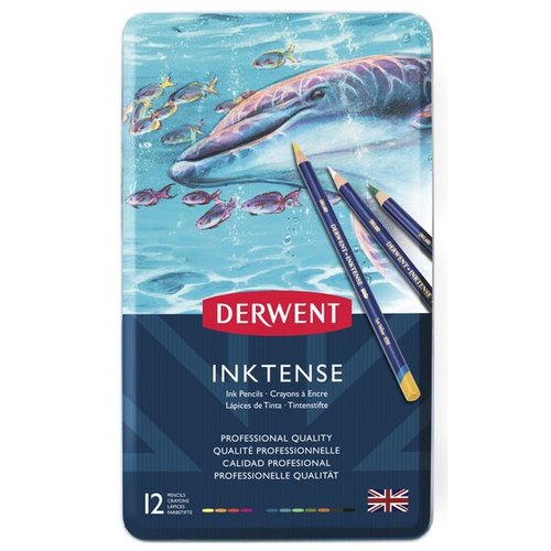 סט 12 עפרונות דיו INKTENSE מסיסים DERWENT 