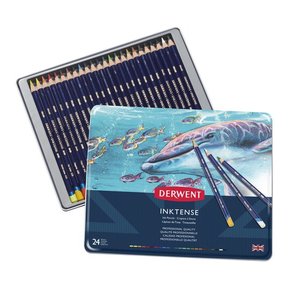 סט 24 עפרונות דיו INKTENSE מסיסים DERWENT