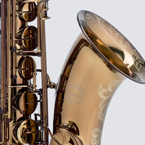 סקסופון טנור מקצועי עבודת יד בצבע קוניאק CTS-80 מבית Chateau TAIWAN
